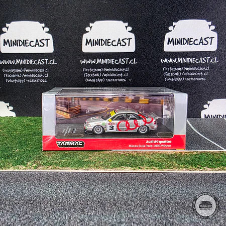 Tarmac Works 1:64 Audi A4 Quattro #3 Macau Guia 1996 Winner – Hobby64.