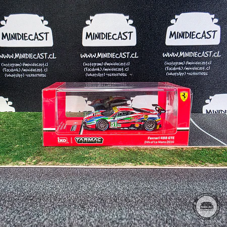 Tarmac Works 1:64 Ferrari 488 GTE 24h of Le Mans 2016 #51 – Hobby64.