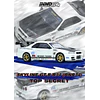 Inno64 1:64 TOP SECRET Nissan Skyline R34 GT-R White.