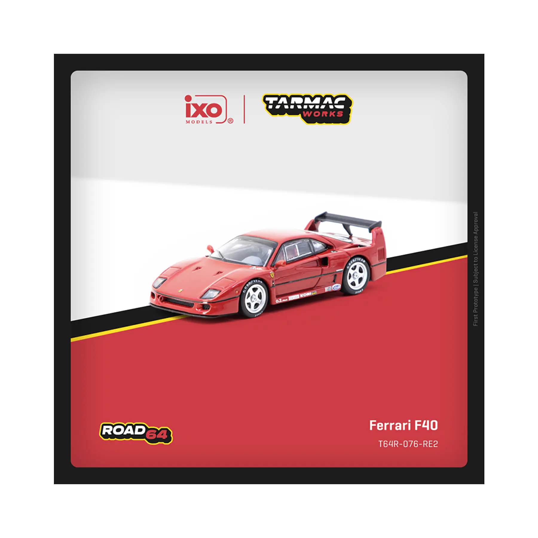 Tarmac Works 1:64 Ferrari F40 – Red – ixo Models Road64.
