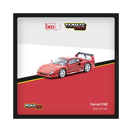 Tarmac Works 1:64 Ferrari F40 – Red – ixo Models Road64.