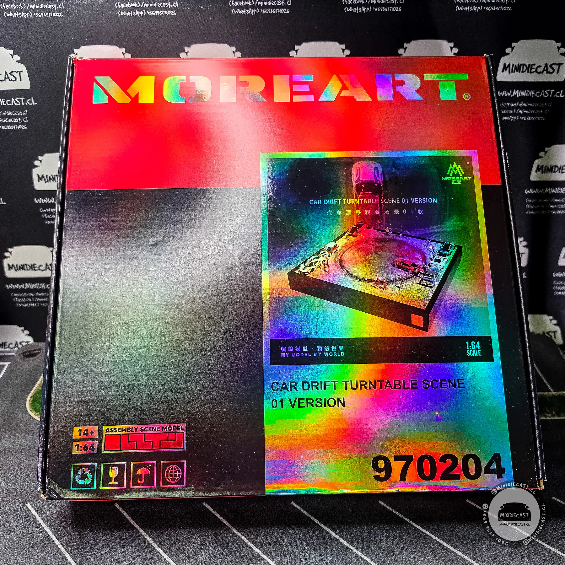 MoreArt 1:64 Car Drift Turntable Scene.