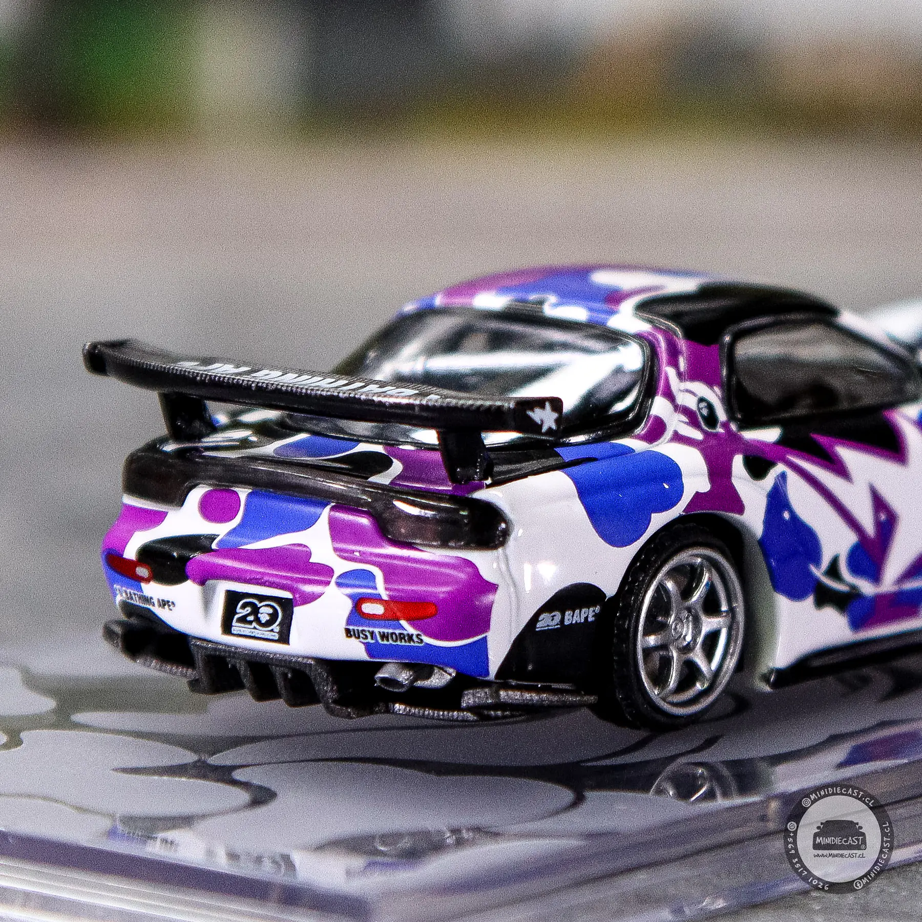 Pop Race 1:64 Mazda RX-7 FD3S Re-Amemiya BAPE STORE Hong Kong 20th Anniversary Special Edition