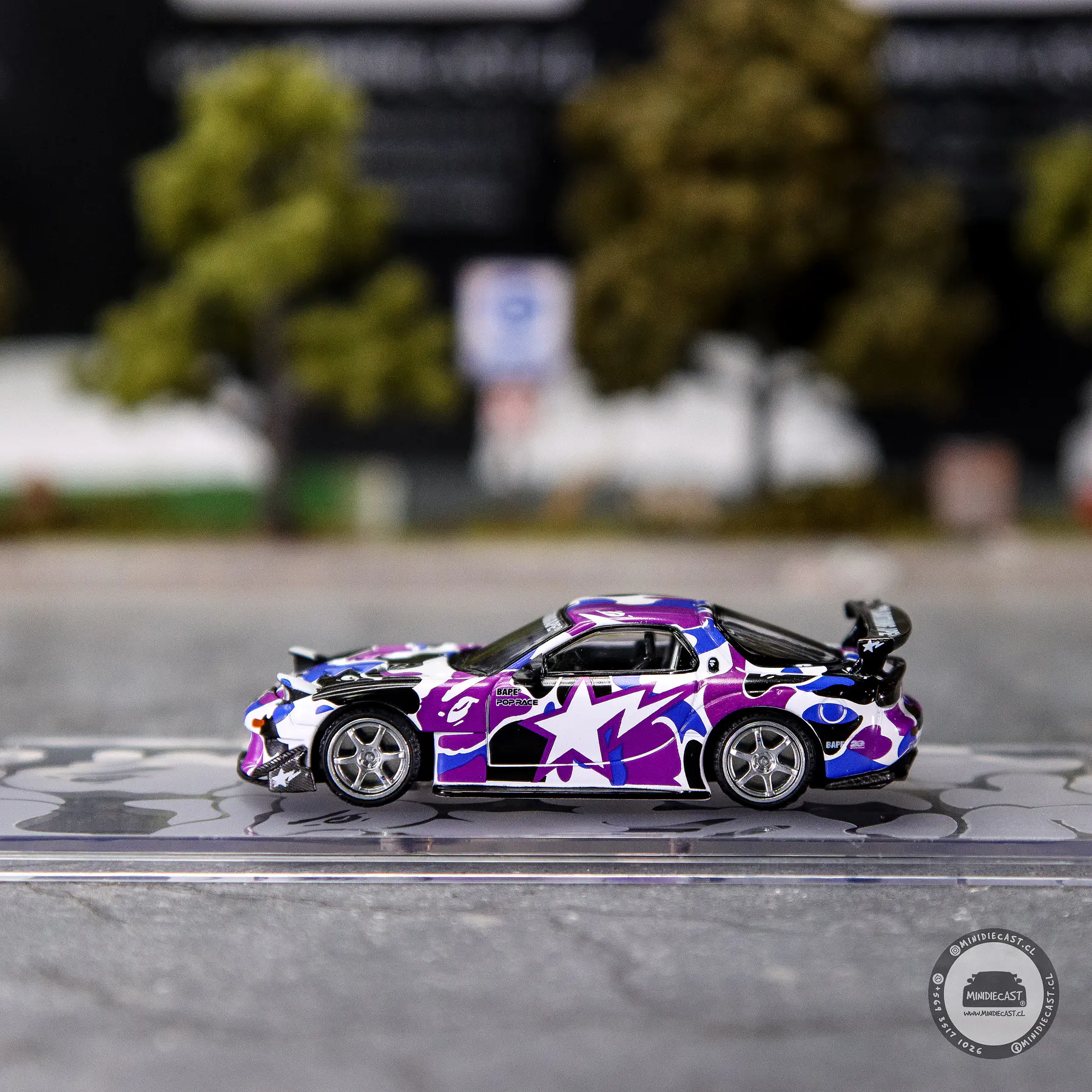 Pop Race 1:64 Mazda RX-7 FD3S Re-Amemiya BAPE STORE Hong Kong 20th Anniversary Special Edition