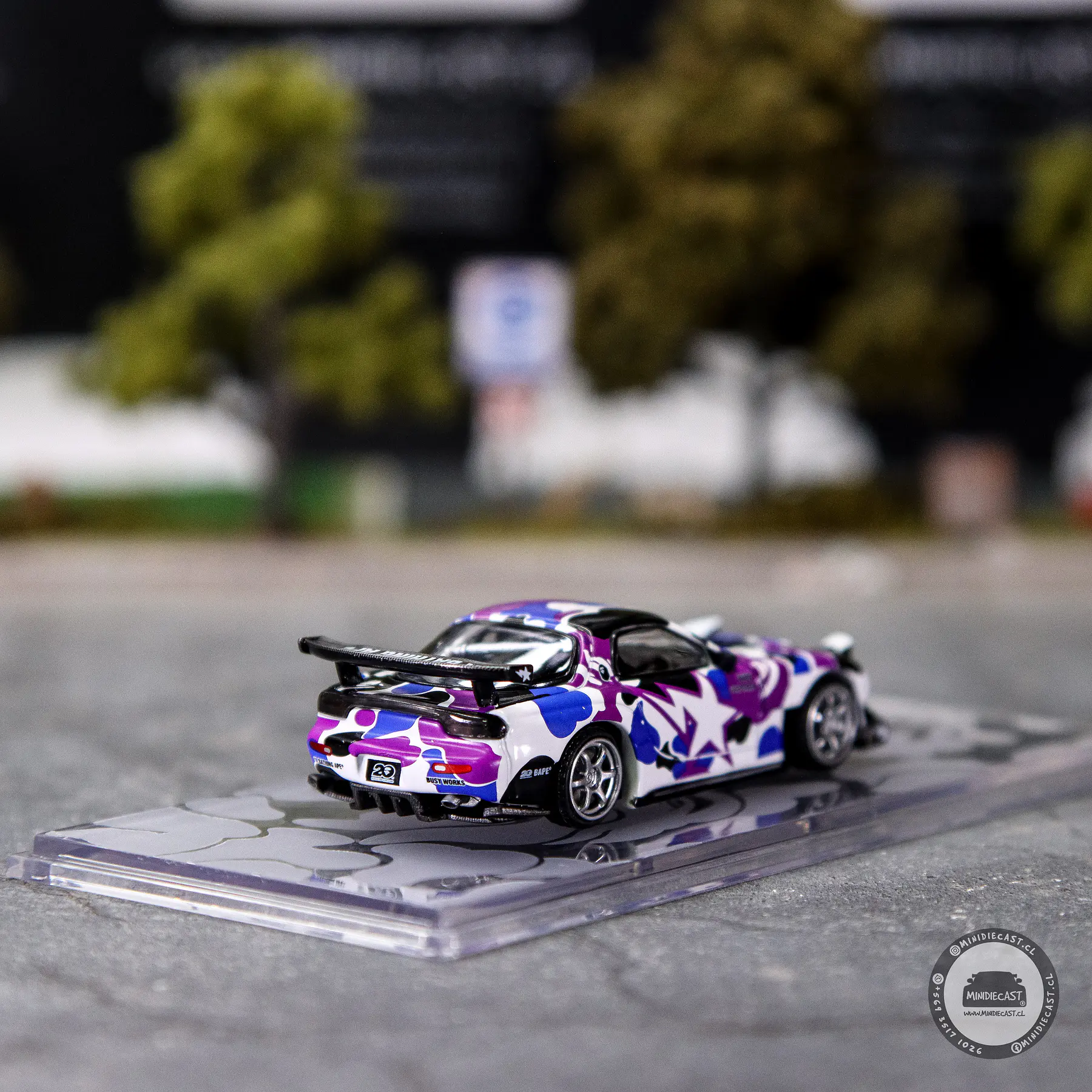 Pop Race 1:64 Mazda RX-7 FD3S Re-Amemiya BAPE STORE Hong Kong 20th Anniversary Special Edition