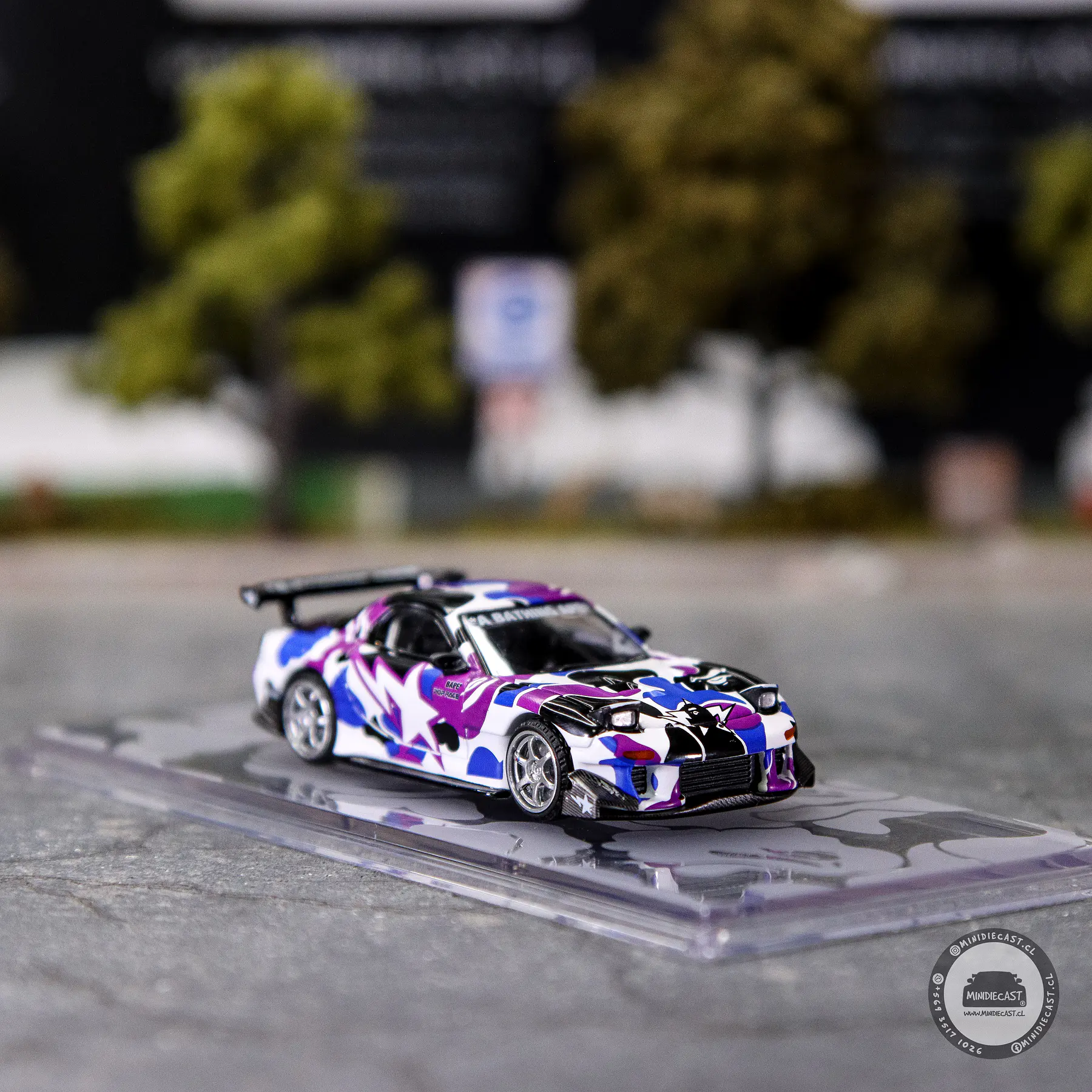 Pop Race 1:64 Mazda RX-7 FD3S Re-Amemiya BAPE STORE Hong Kong 20th Anniversary Special Edition