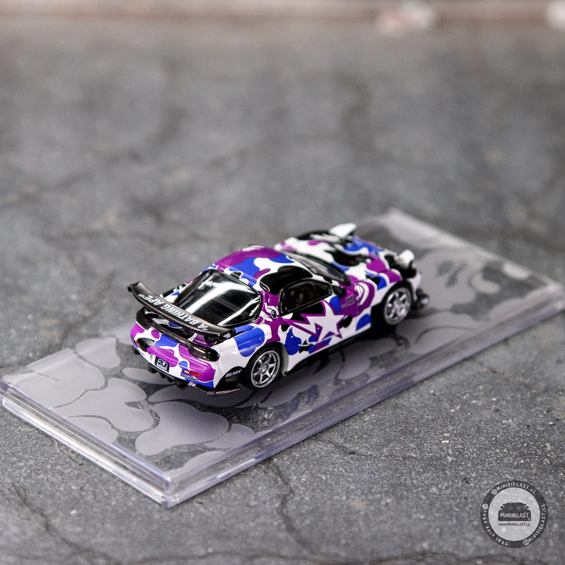 Pop Race 1:64 Mazda RX-7 FD3S Re-Amemiya BAPE STORE Hong Kong 20th Anniversary Special Edition