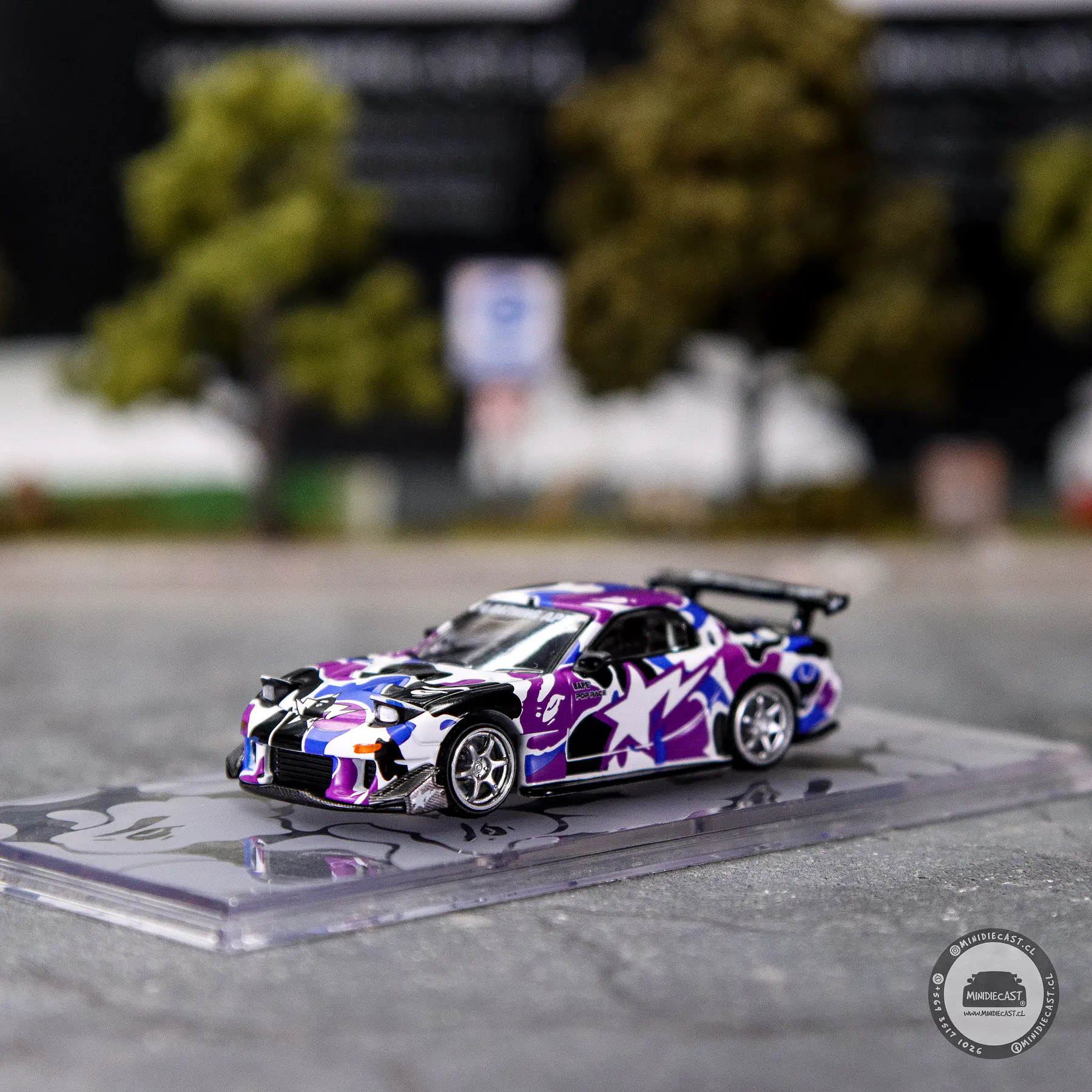 Pop Race 1:64 Mazda RX-7 FD3S Re-Amemiya BAPE STORE Hong Kong 20th Anniversary Special Edition