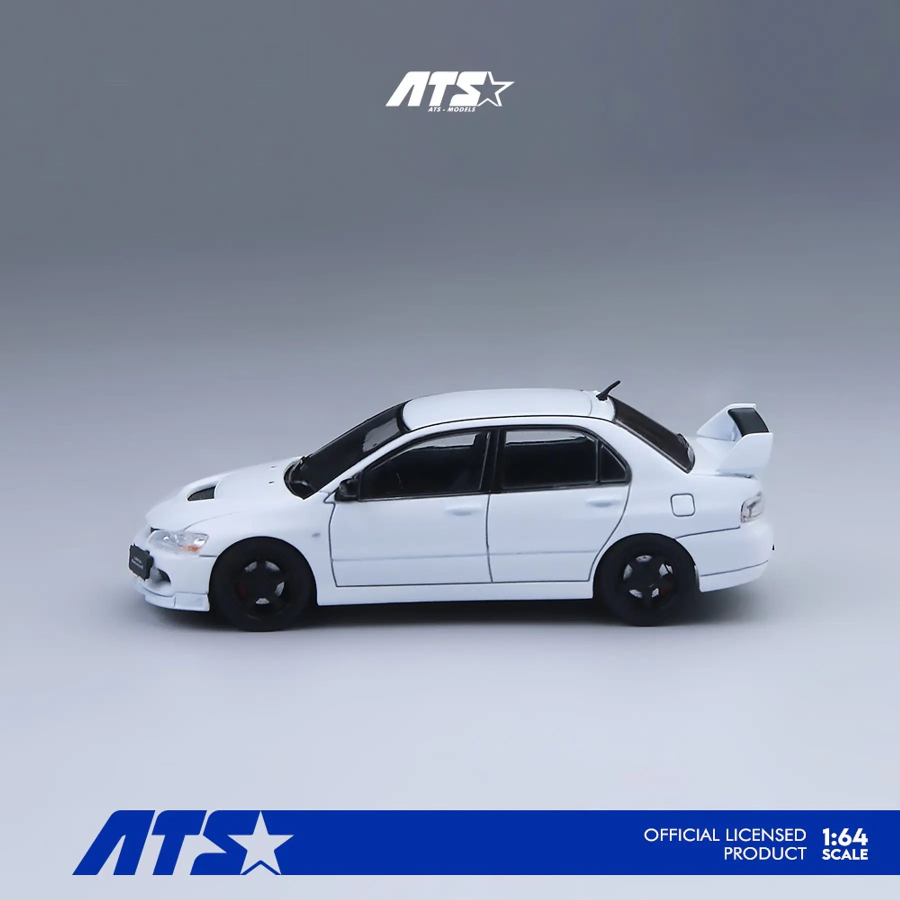 (PREVENTA) ATS 1:64 Mitsubishi Lancer Evolution IX - White
