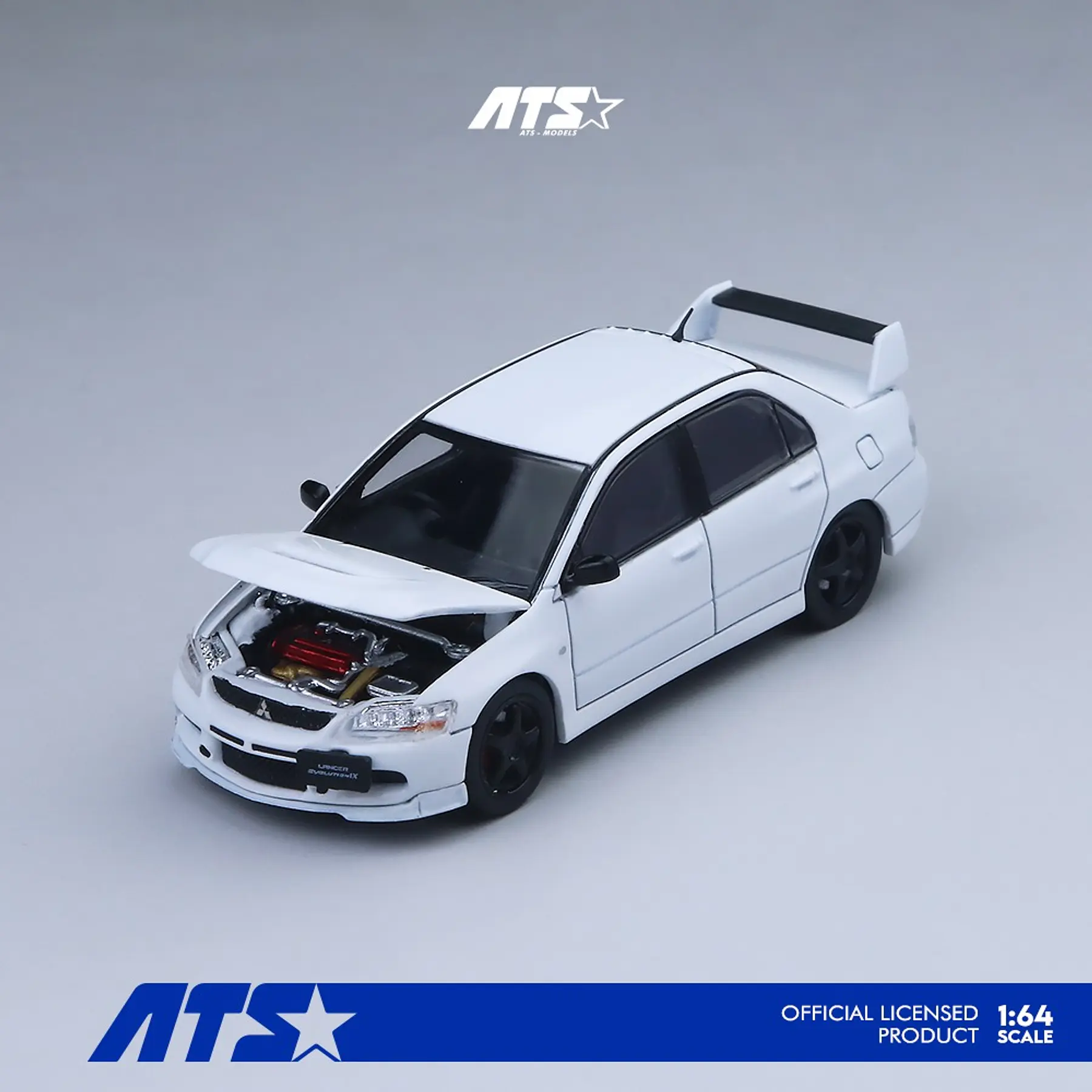 (PREVENTA) ATS 1:64 Mitsubishi Lancer Evolution IX - White