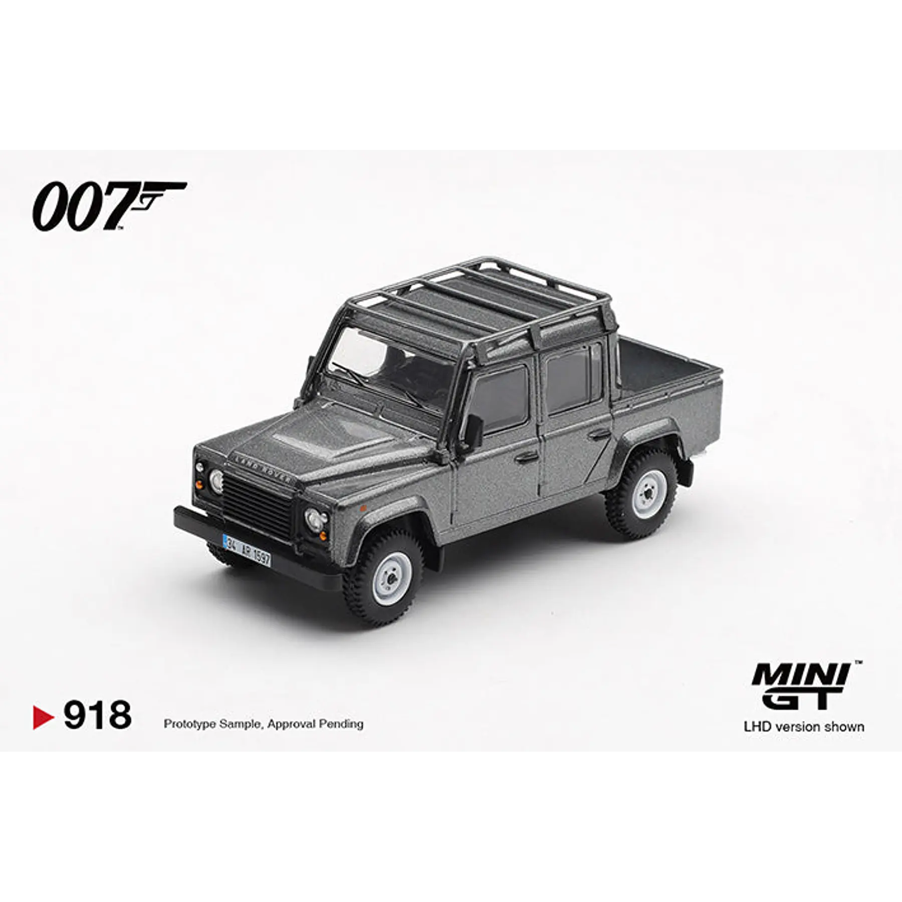 (PREVENTA) Mini GT 1:64 James Bond 007 Land Rover Defender 110 Crew Cab “Skyfall”- English Packaging – Limited Edition