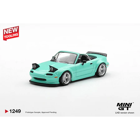 (PREVENTA) Mini GT 1:64 Mazda MX-5 (NA) Pandem – Mint Green – Limited Edition