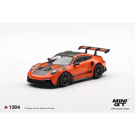 (PREVENTA) Mini GT 1:64 Porsche 911 (992) GT3 RS Weissach Package – Gulf Orange – Limited Edition