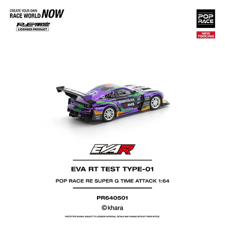 (PREVENTA) Pop Race 1:64 Mazda EVA RT TEST TYPE-01 POP RACE RE SUPER G Time Attack 