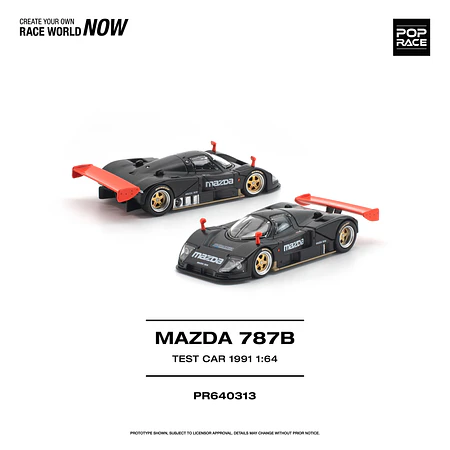 (PREVENTA) Pop Race 1:64 Mazda 787B 1991 Test Car