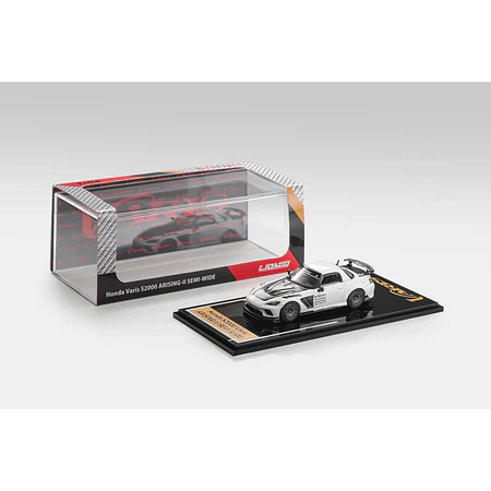(PREVENTA) LIOMIO 1:64 Honda S2000 Varis Arising-II Semi-Wide White Ver