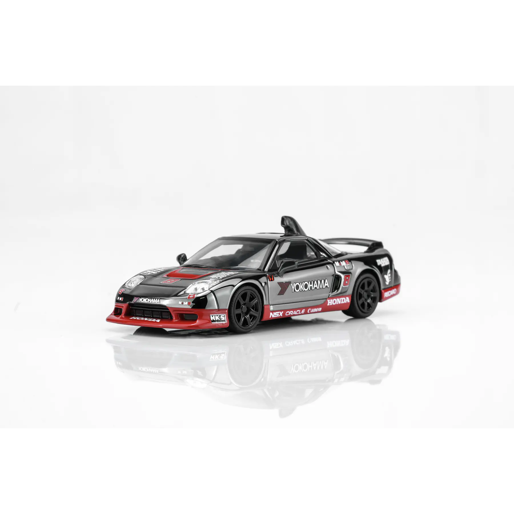 (PREVENTA) Motorhelix 1:64 Honda NSX-R Custom GT Look Customized Electroplating Gun Gray