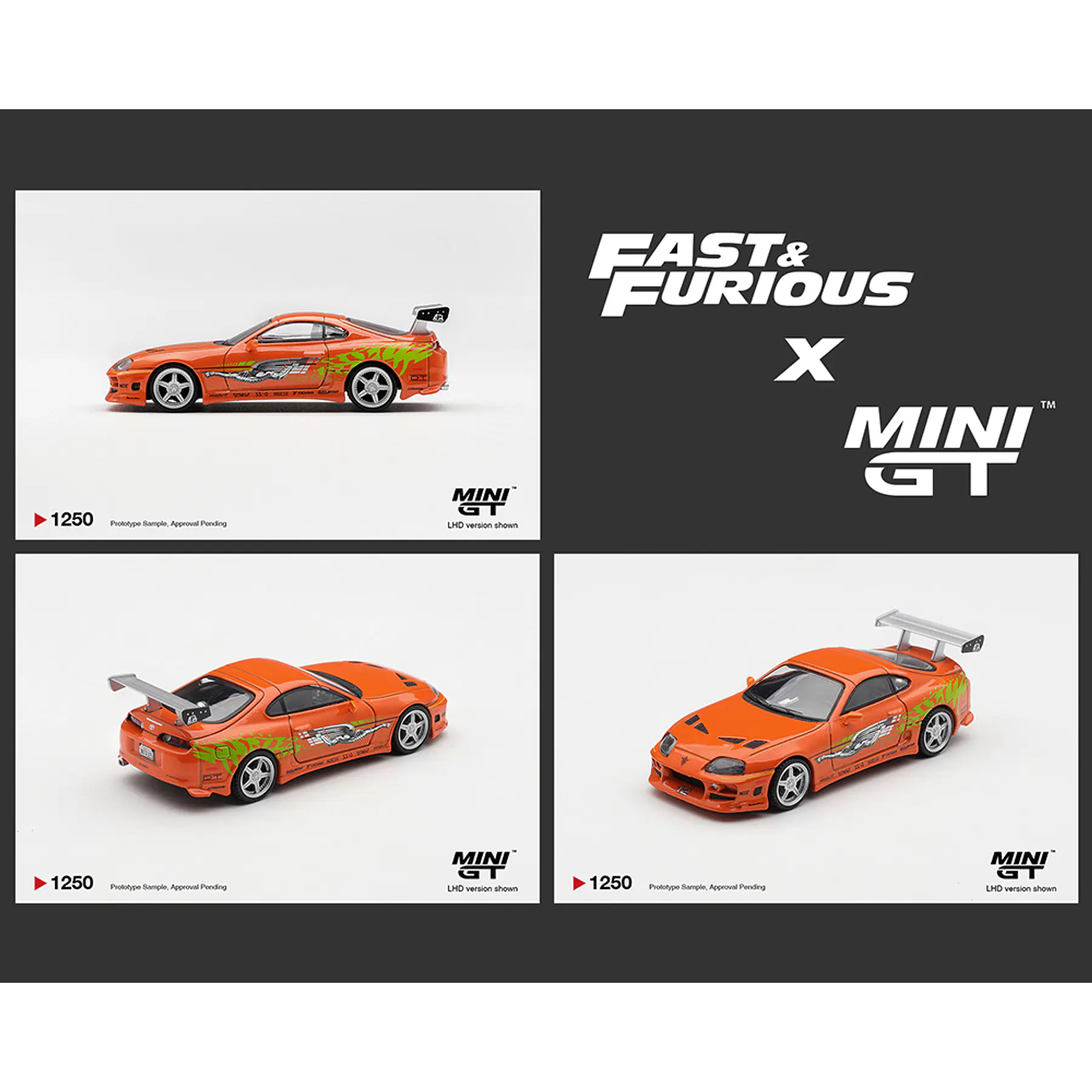 (PREVENTA) Mini GT 1:64 Fast & Furious Toyota Supra BOMEX ” The Fast and the Furious” Brian O’Conner – Limited Edition