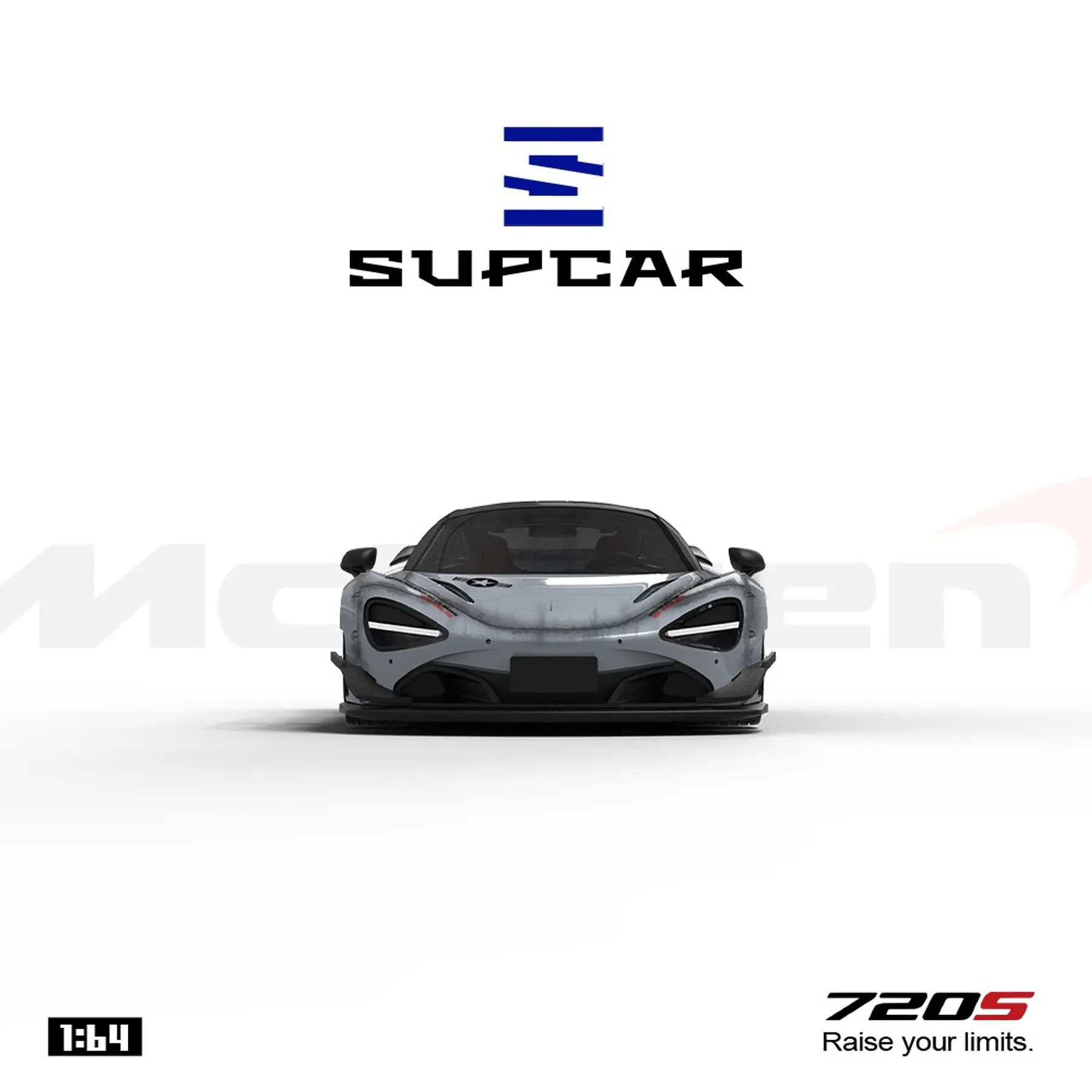 (PREVENTA) SupCar 1:64 McLaren 720S Grey Shadow