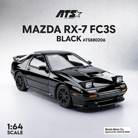 (PREVENTA) ATS 1:64 Mazda RX-7 FC3S - Black