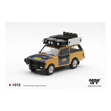 (PREVENTA) Mini GT 1:64 #1312 Range Rover 1981 Camel Trophy Sumatra H.Fischer & W.Bays