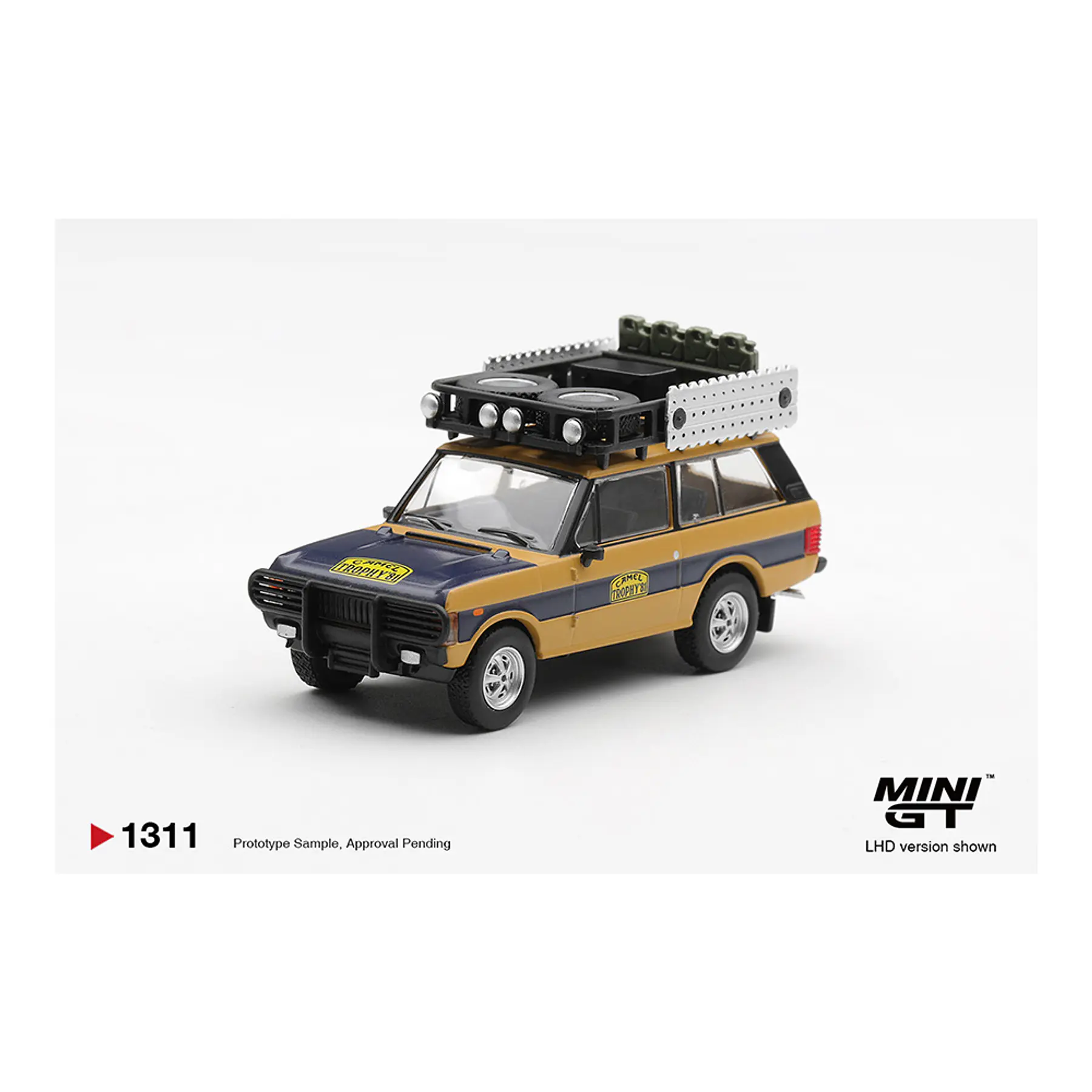 (PREVENTA) Mini GT 1:64 #1311 Range Rover 1981 Camel Trophy Sumatra N.Sudmann & F.Hofmann