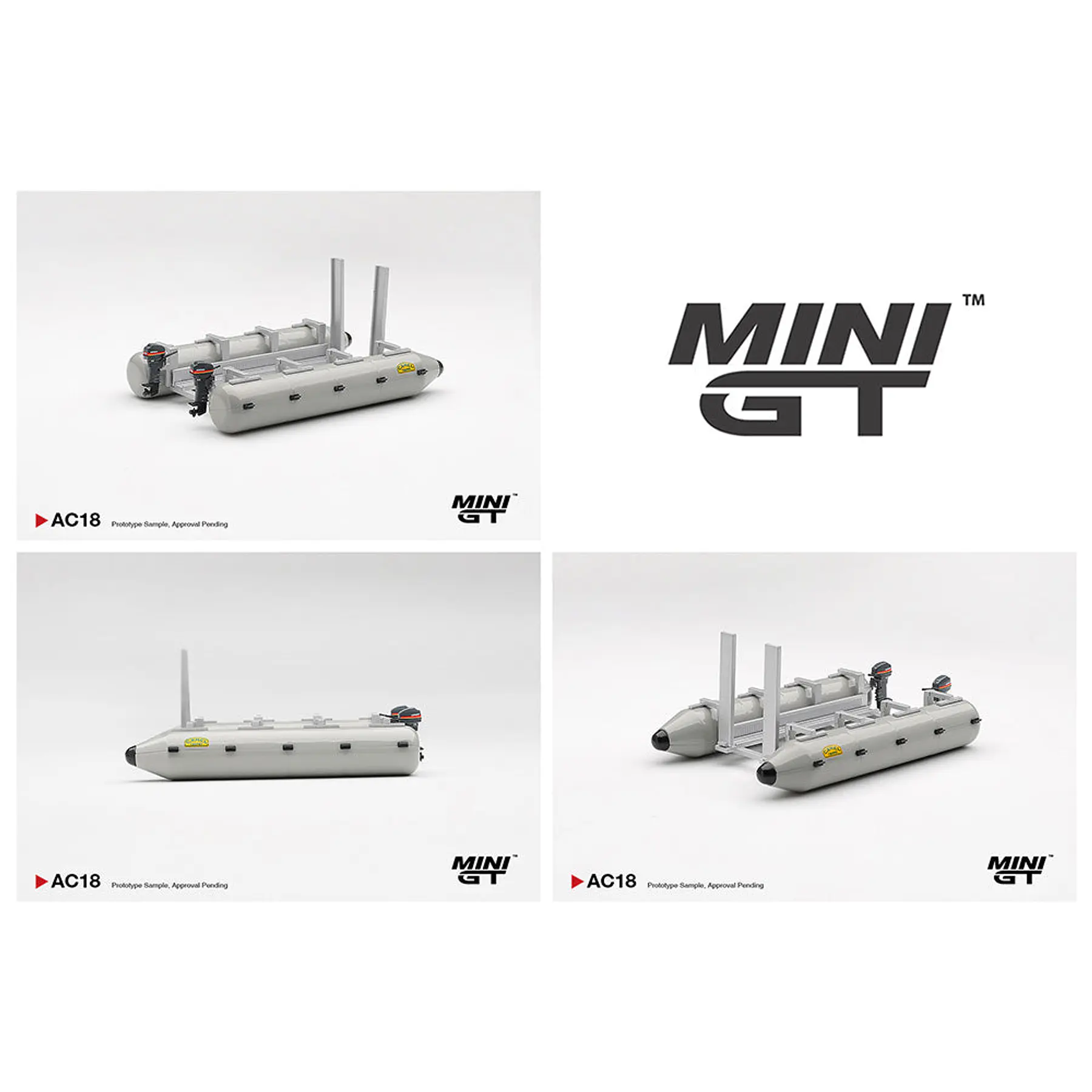 (PREVENTA) Mini GT 1:64 Camel Trophy Pontoon Raft