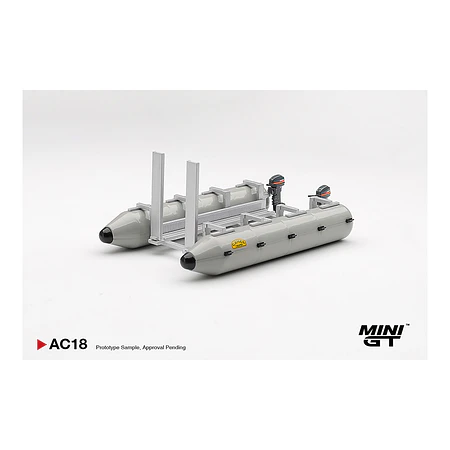 (PREVENTA) Mini GT 1:64 Camel Trophy Pontoon Raft
