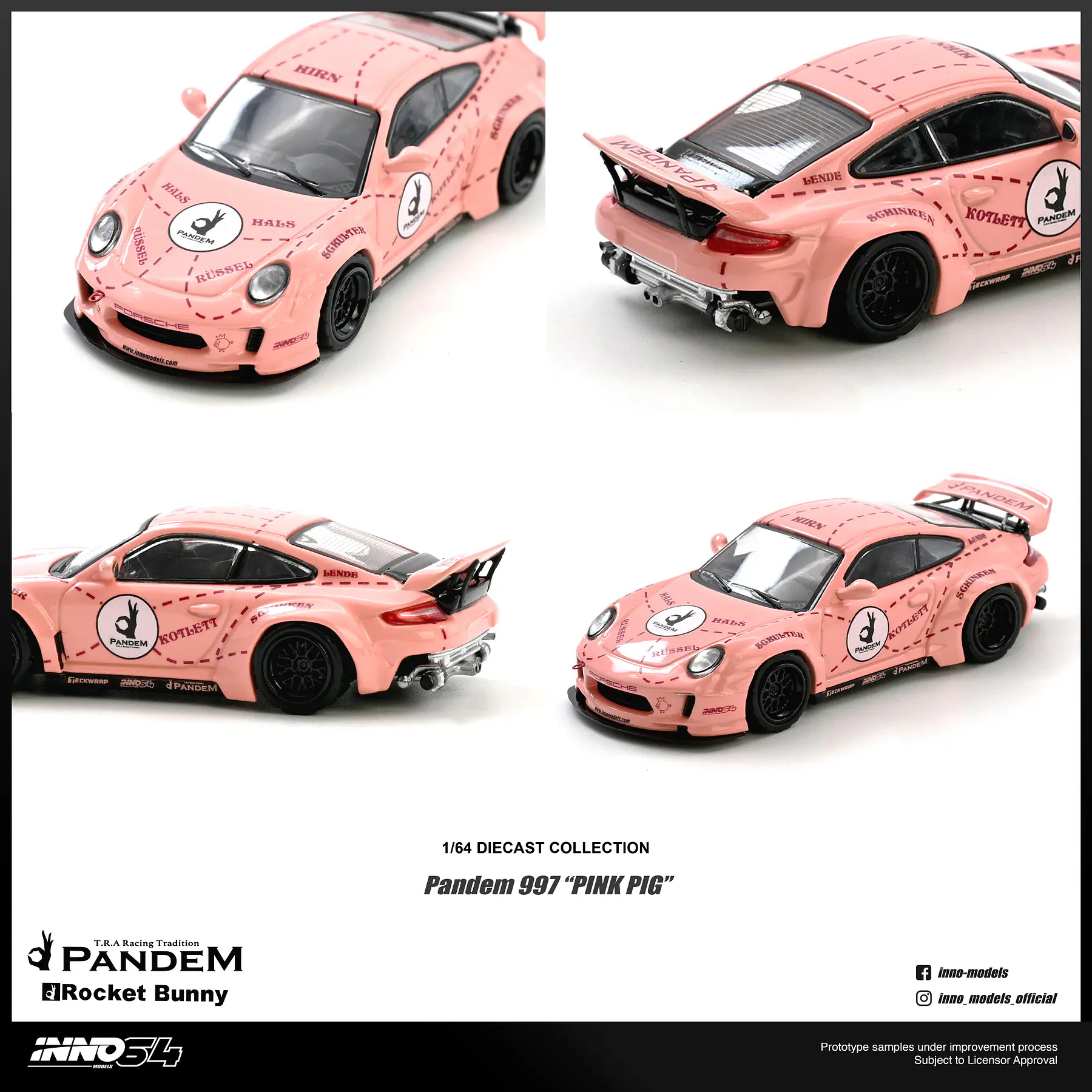 (PREVENTA) Inno64 1:64 Pandem Porsche 997 