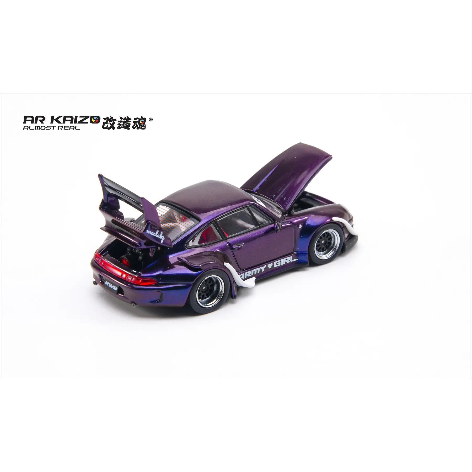 (PREVENTA) AR KAIZO 1:64 Porsche RWB 993 Army Girl
