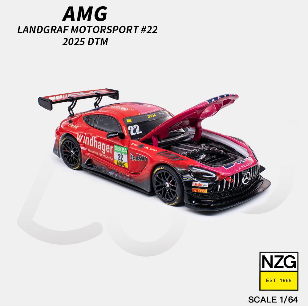 (PREVENTA) Kilo 1:64 Mercedes AMG GT3 EVO 2025 DTM LandGRAF Racing #22