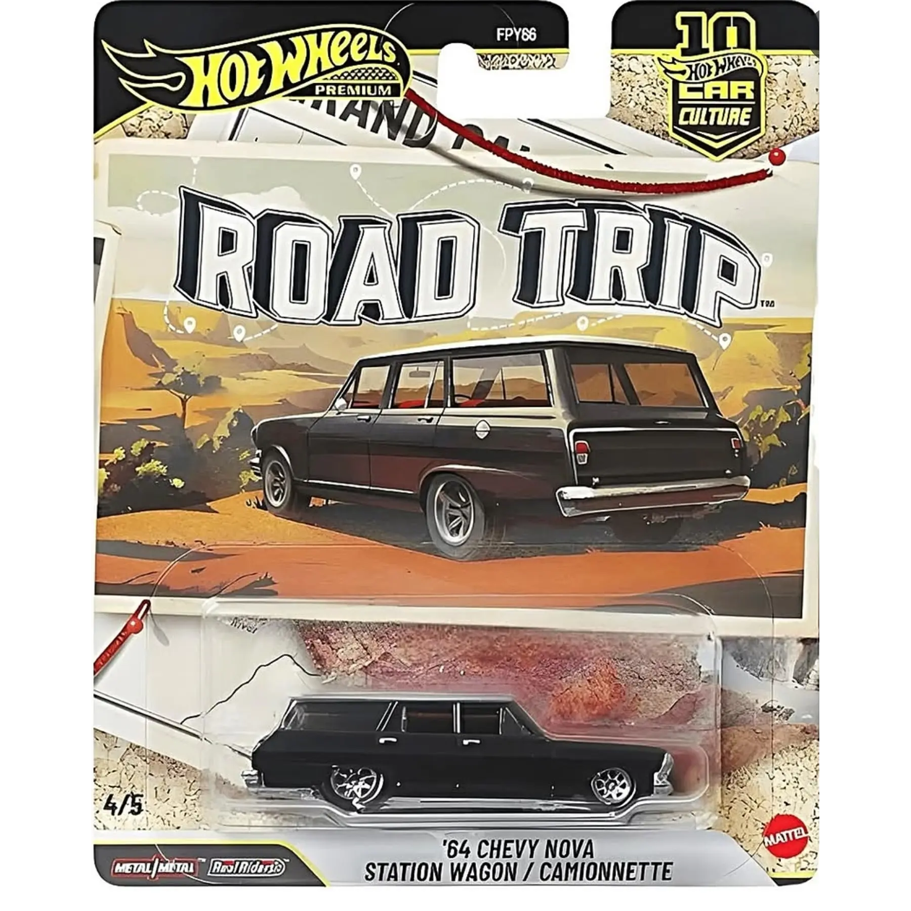 (PREVENTA) Hot Wheels 1:64 Car Culture 10th Anniversary 2026 V Case -Road Trip Assortment
