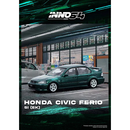 Inno64 1:64 Honda Civic Ferio Si (EK) Green
