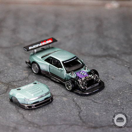Kaido House x Mini GT Nissan Silvia S13-R KAIDO WORKS V1 – Sea Foam Green