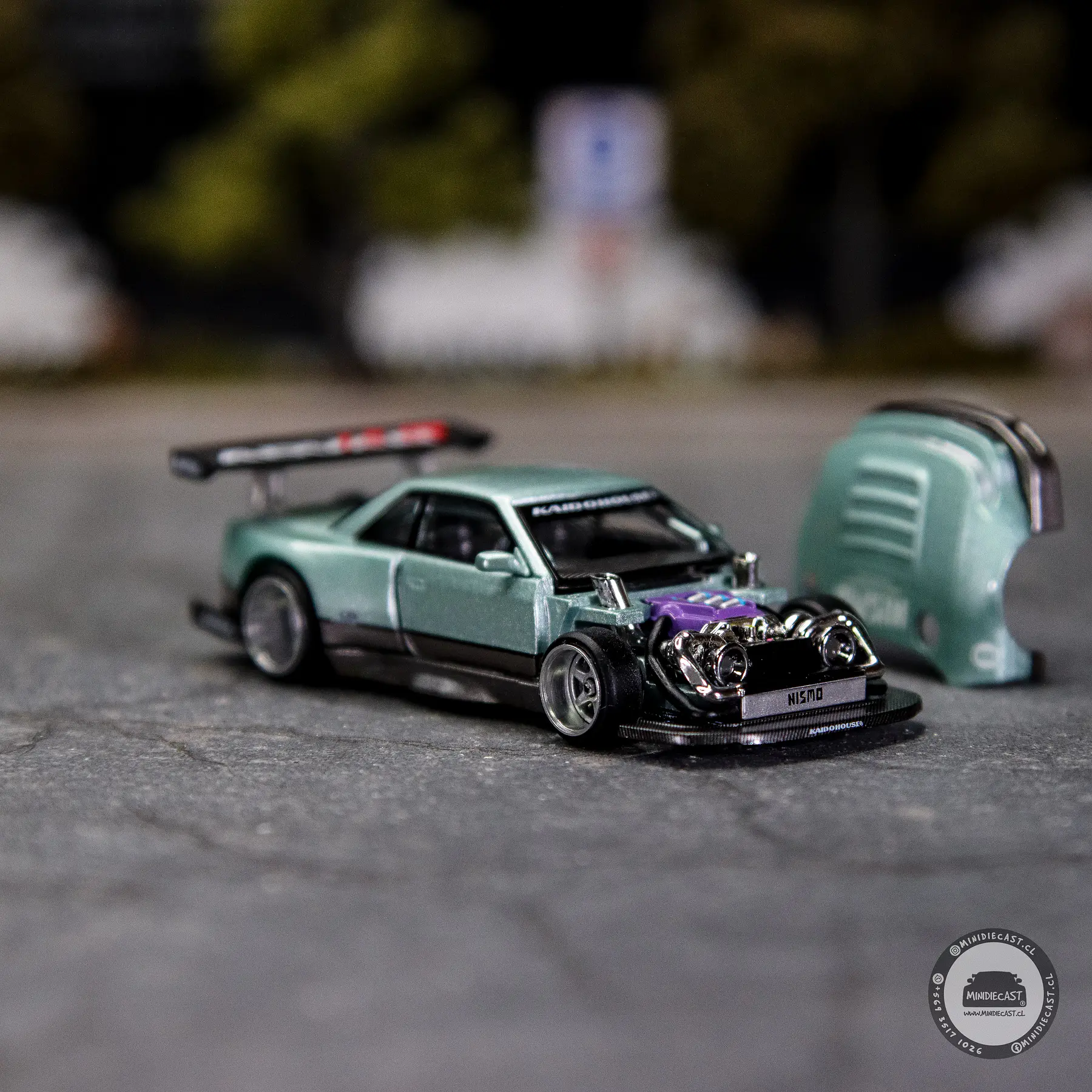 Kaido House x Mini GT Nissan Silvia S13-R KAIDO WORKS V1 – Sea Foam Green