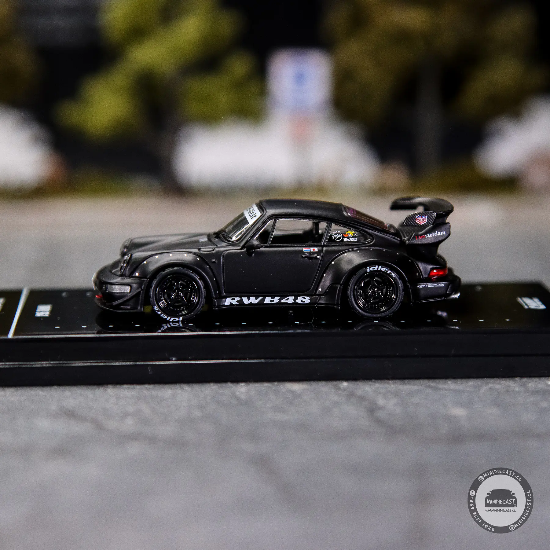 Inno64 1:64 Porsche RWB 964 Black Matt.