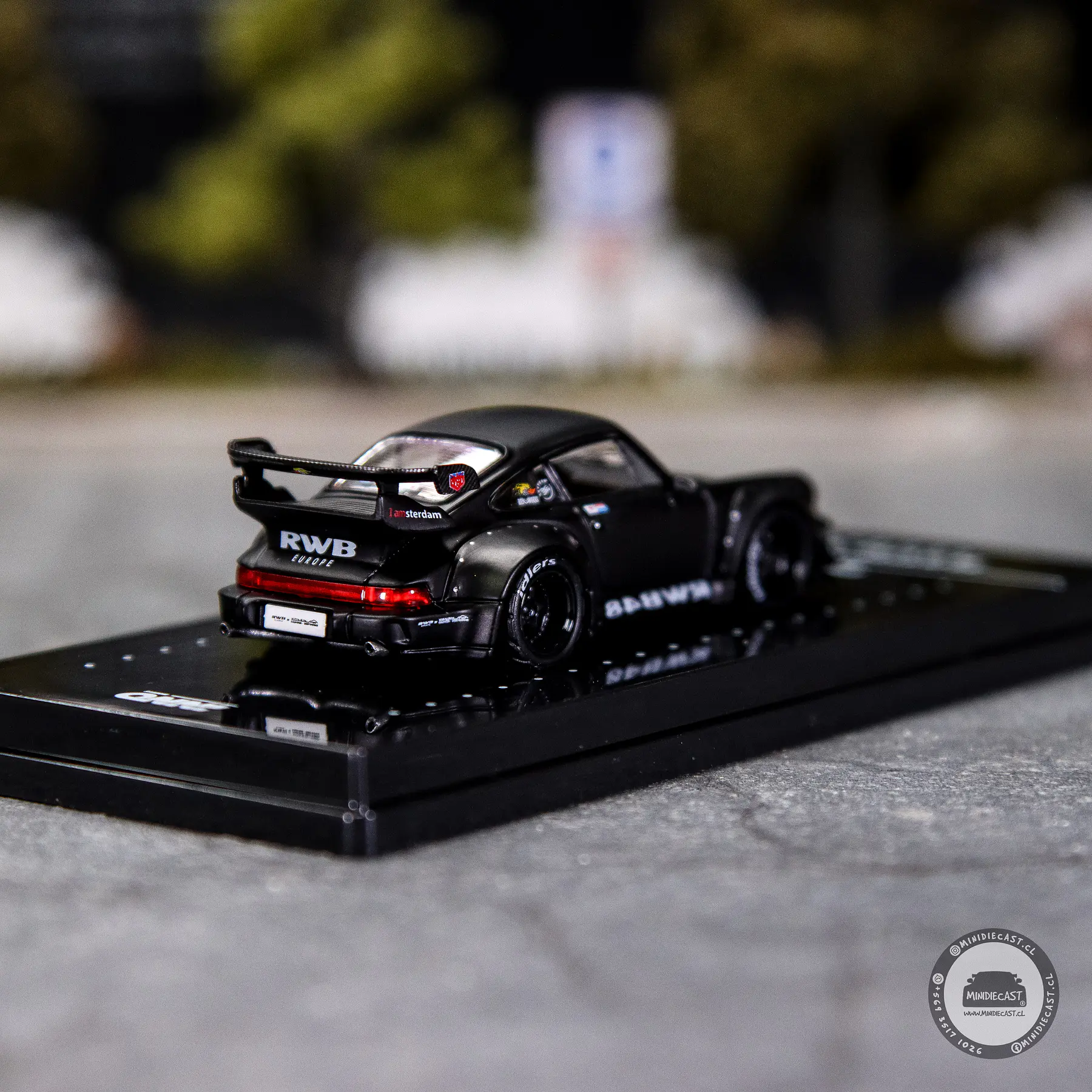 Inno64 1:64 Porsche RWB 964 Black Matt.