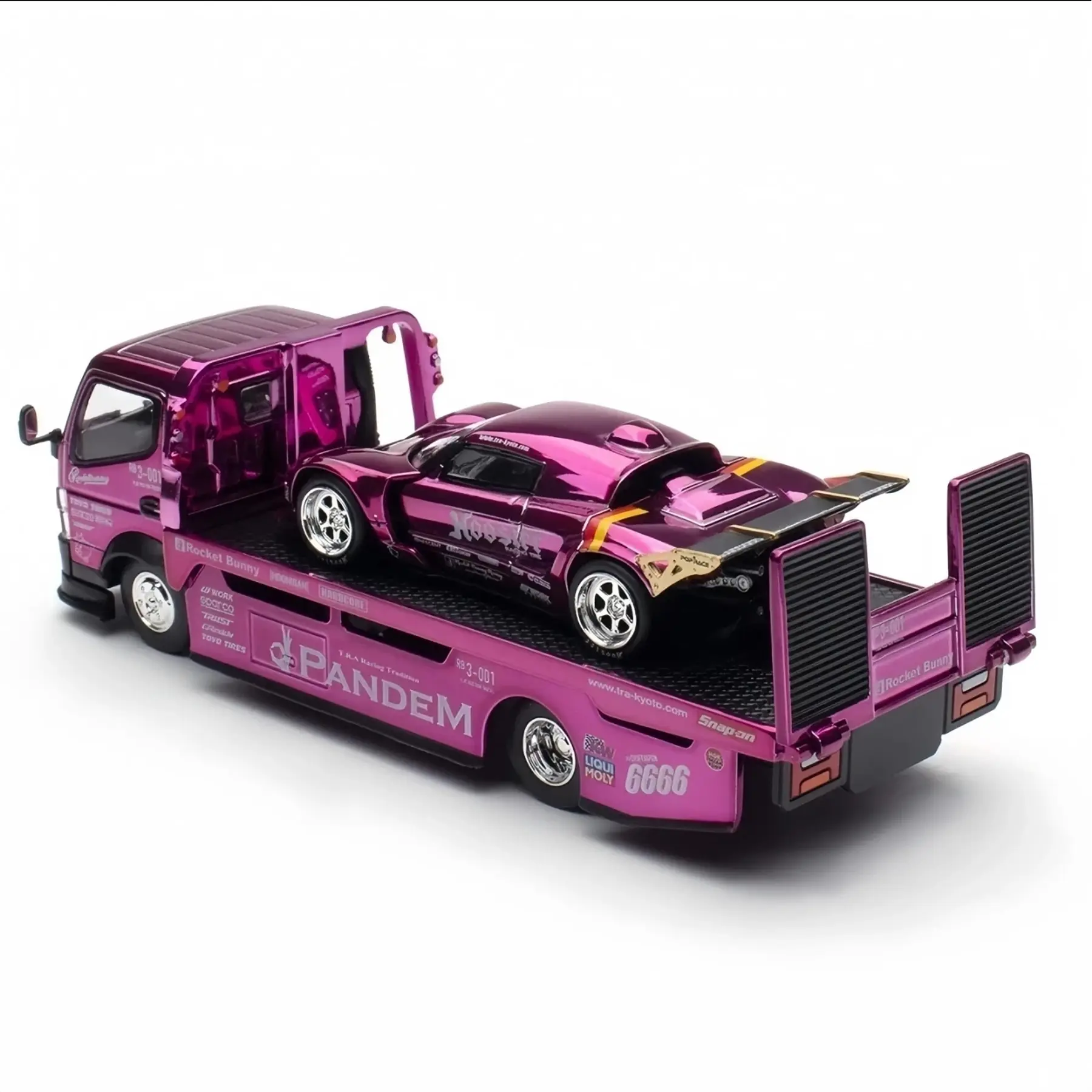 Pop Race 1:64 PANDEM Lotus Elise and FUSO Truck Set HEC 2026