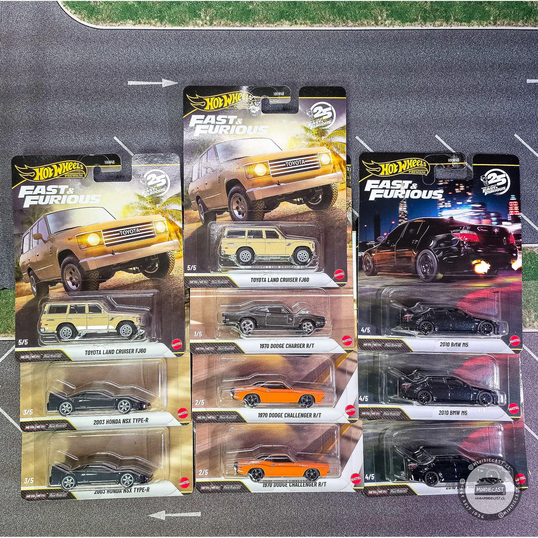 Hot Wheels 1:64 caja 10 Fast & Furious 25Th Anniversary Premium 2026 Q Assortment