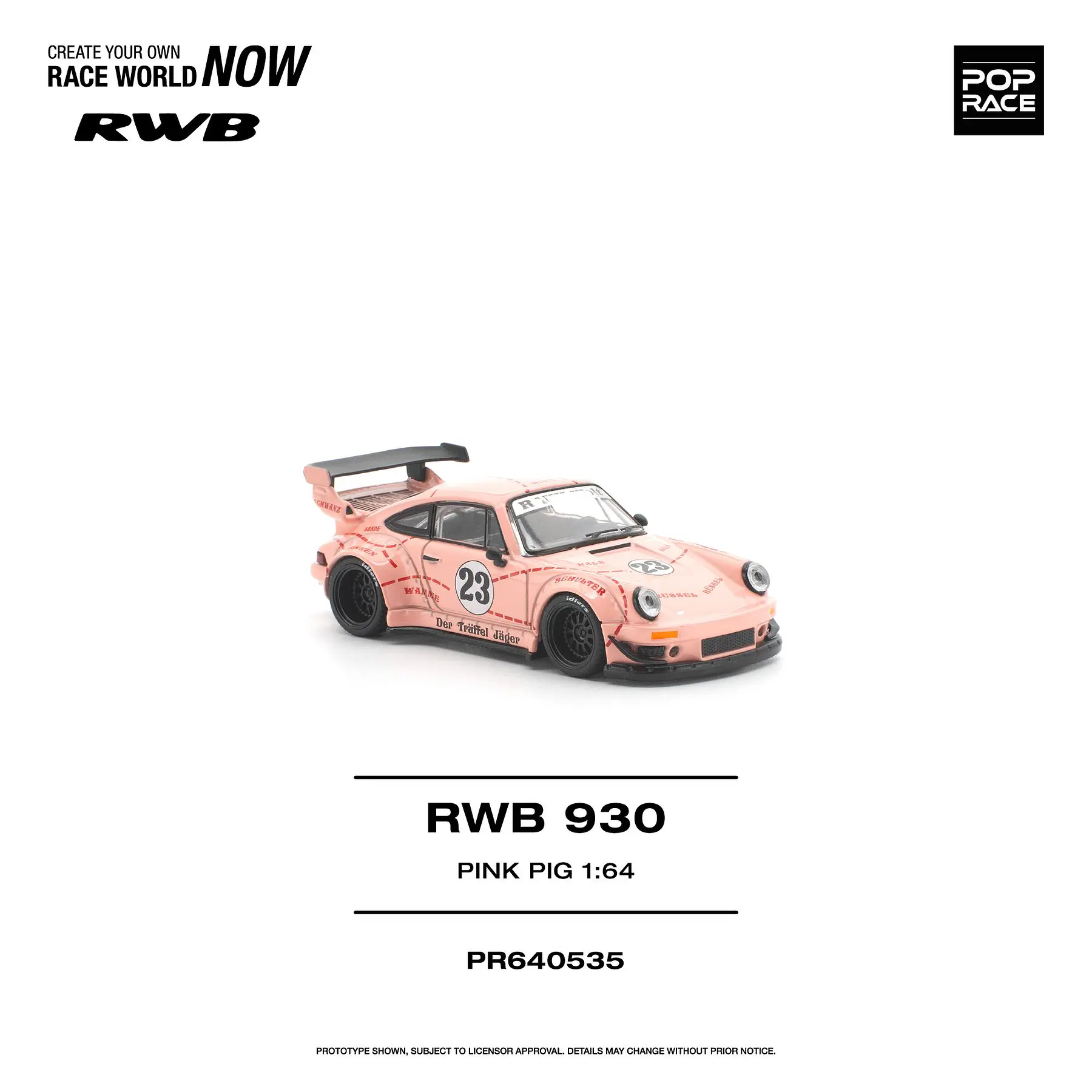 (PREVENTA) Pop Race 1:64 RWB Porsche 930 