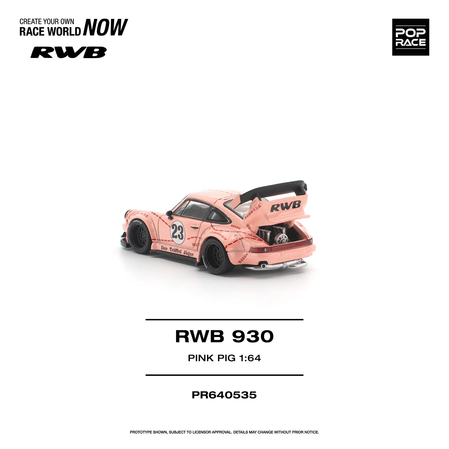 (PREVENTA) Pop Race 1:64 RWB Porsche 930 