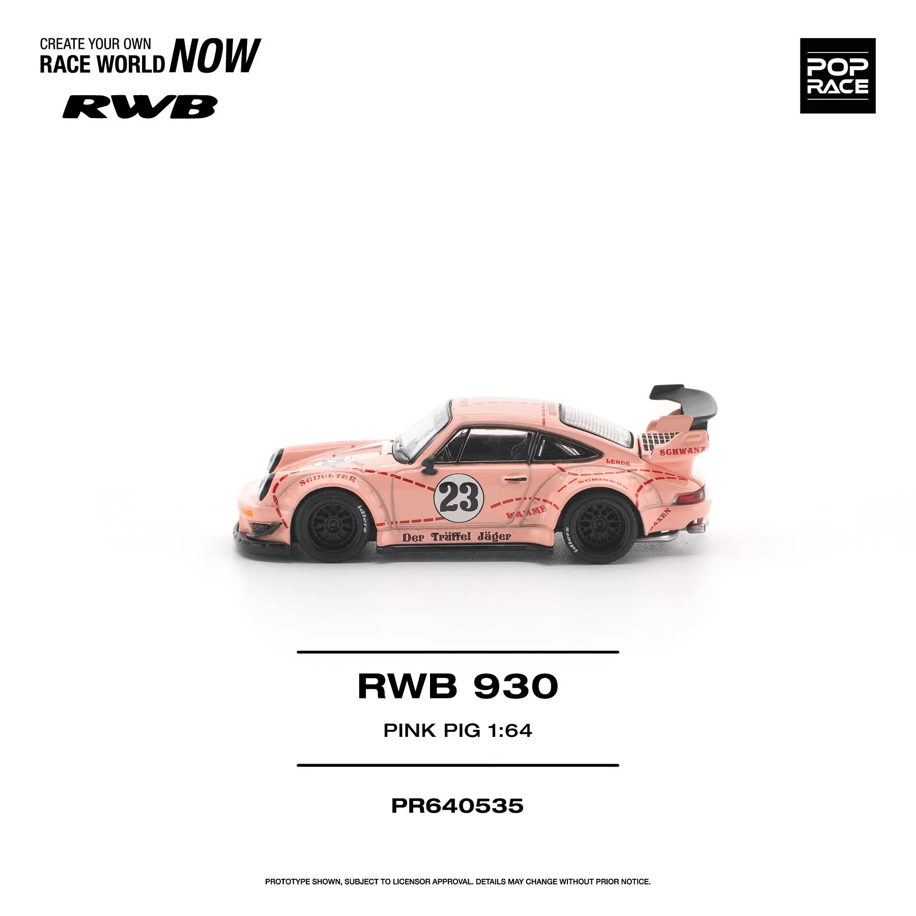 (PREVENTA) Pop Race 1:64 RWB Porsche 930 
