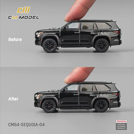 (PREVENTA) CM MODEL 1:64 Toyota Sequoia Midnight Black