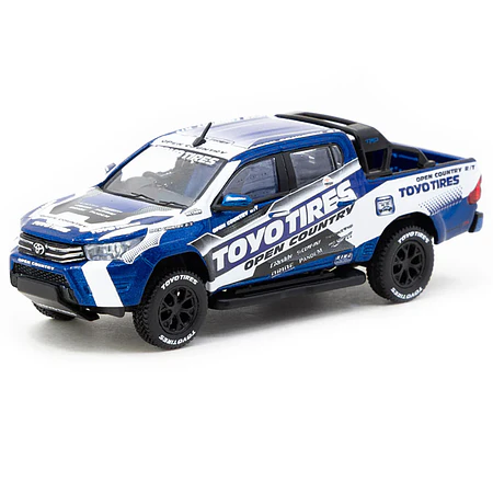 Tarmac Works 1:64 Toyota Hilux TOYO Tires – Blue with Graphics – Hobby64