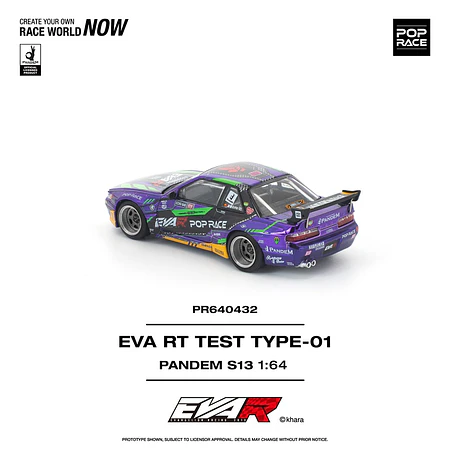 Pop Race 1:64 Pandem Nissan Silvia S13 Eva RT Test TYPE-01