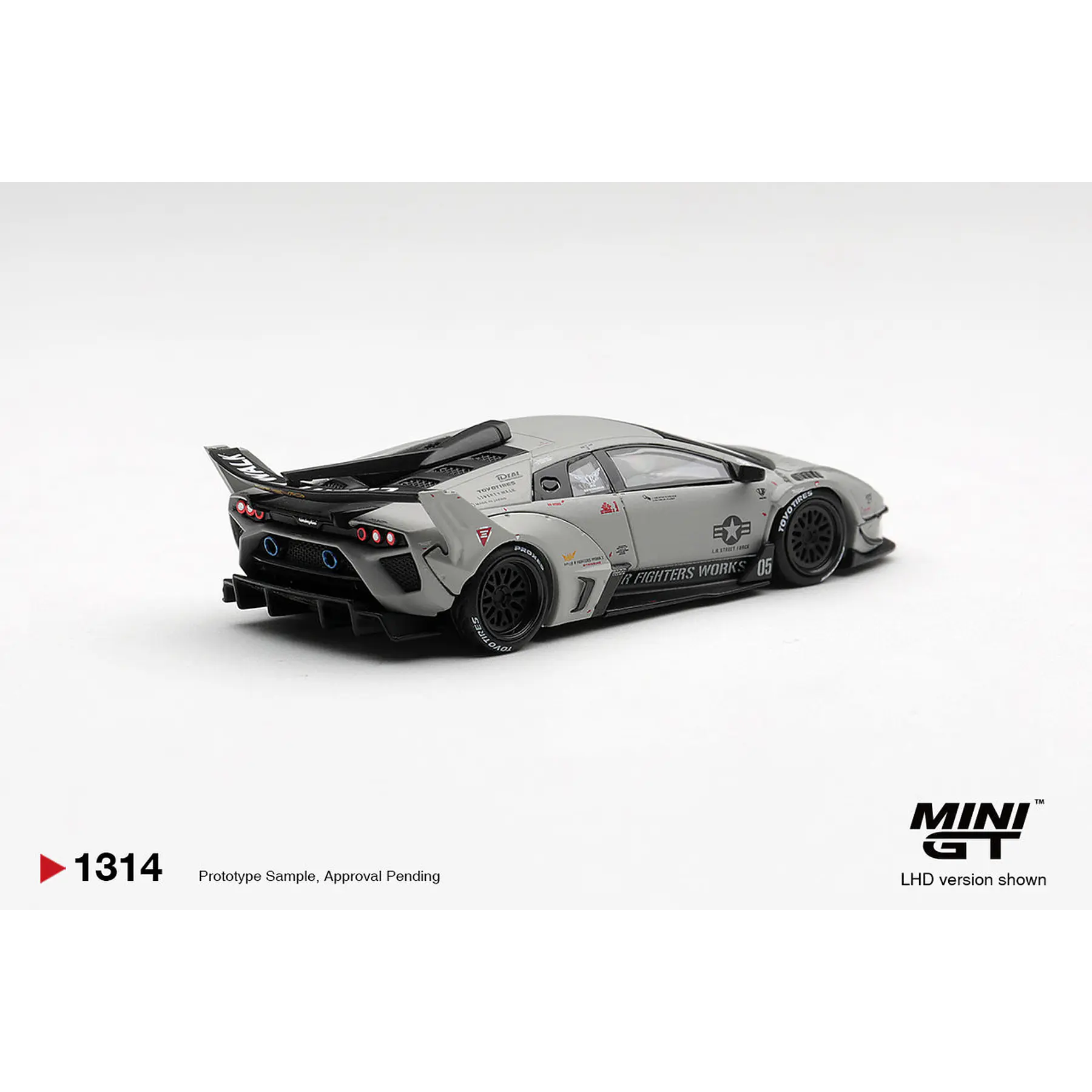 (PREVENTA) Mini GT 1:64 Lamborghini LB-Silhouette WORKS Murcielago GT Evo Fighter – Grey – Limited Edition
