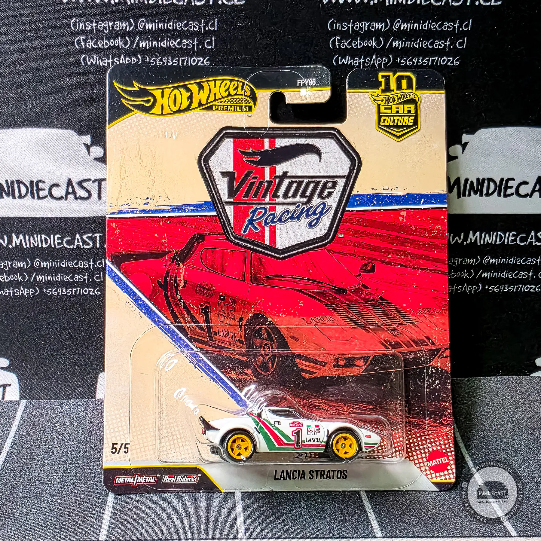 Hot Wheels 1:64 Car Culture 10th Anniversary 2026 T Case – Vintage Racing Assortment.