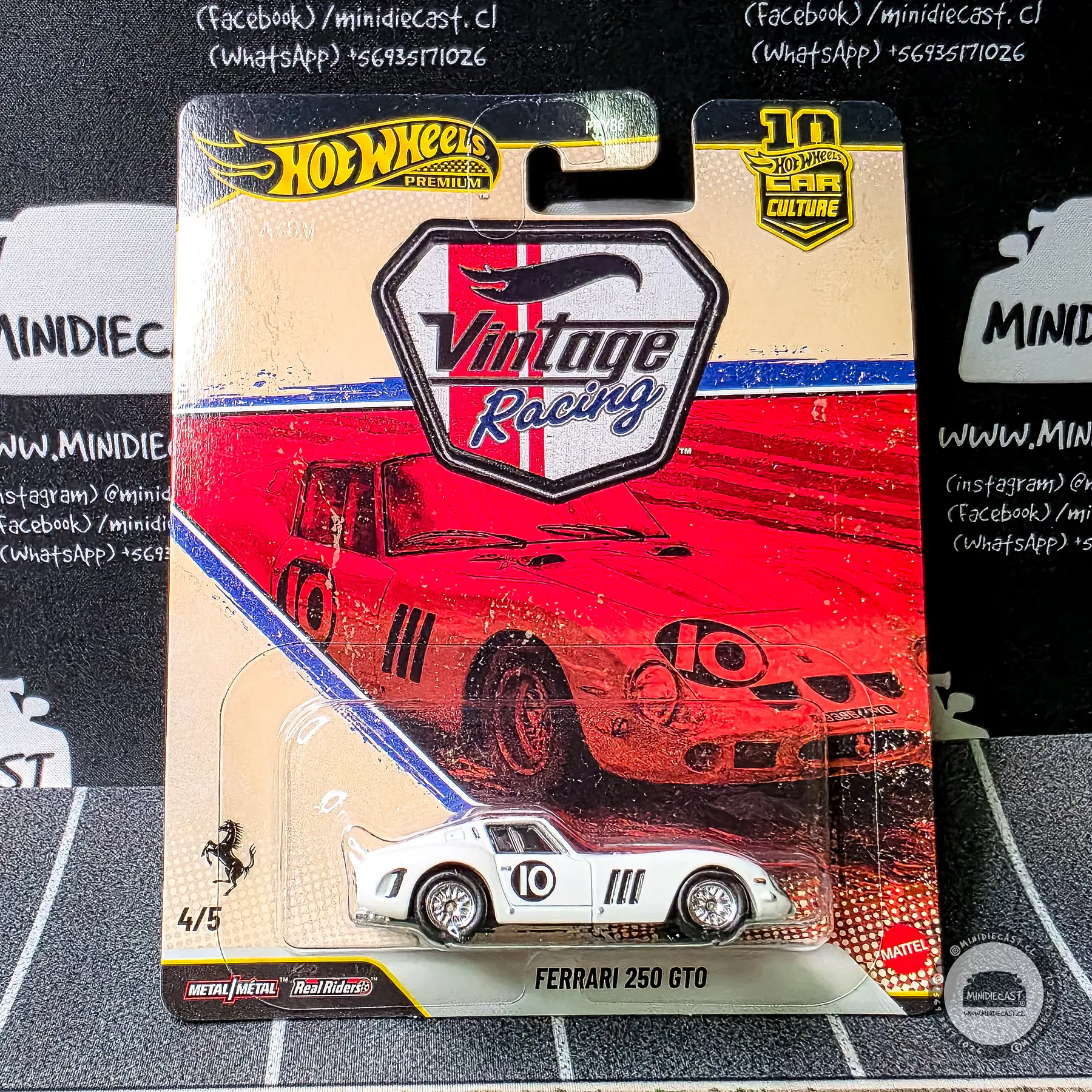 Hot Wheels 1:64 Car Culture 10th Anniversary 2026 T Case – Vintage Racing Assortment.