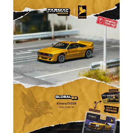 (PREVENTA) Tarmac Works 1:64 Lancia Kimera EVO38 Gold