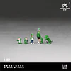 (PREVENTA) MoreArt 1:64 Green Dinosaur Figure Family Set - Realistic Resin Model